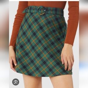 Princess Highway Plaid Mini Skirt